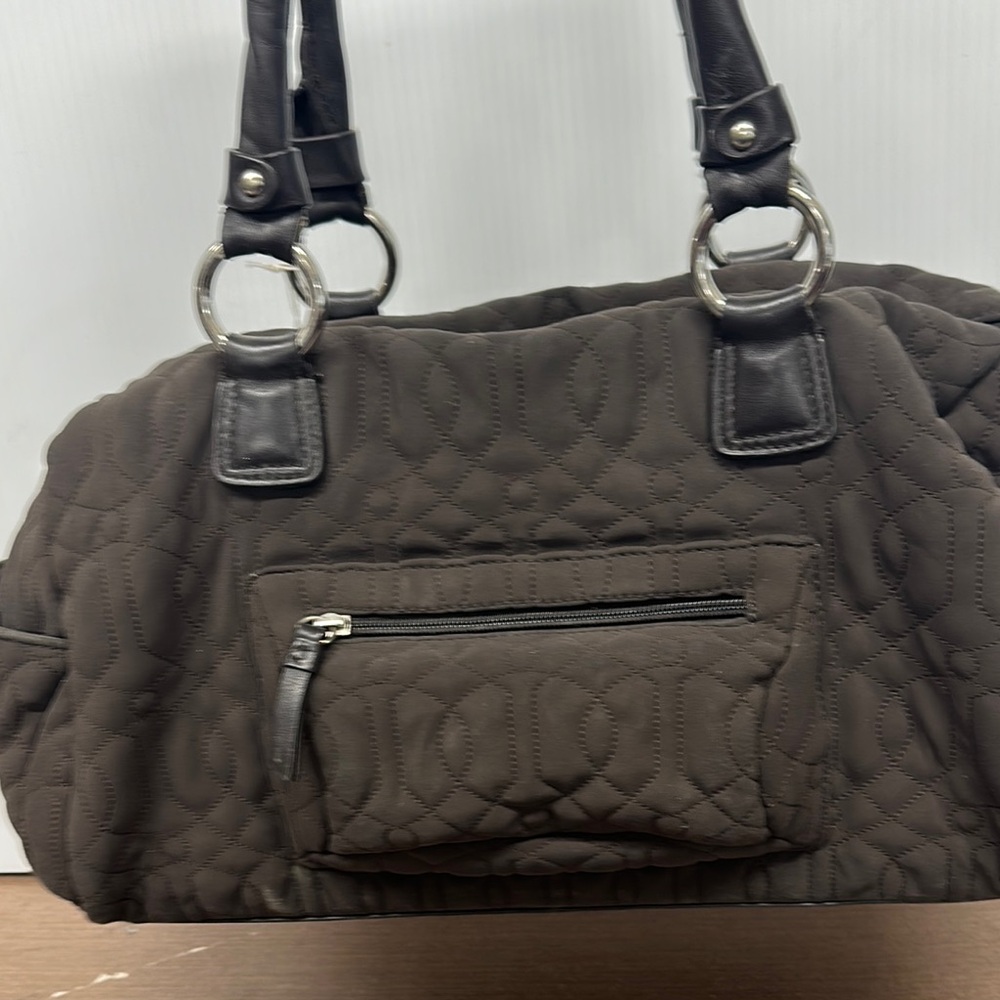 Quilted Brown Handbag